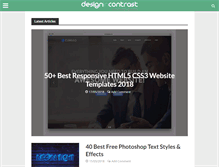 Tablet Screenshot of designincontrast.com